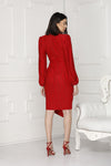 Back Red Alissa Lurex Party Dress