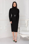 Black Midi Luxe dress.