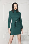 Green Mini Luxe dress for special occasions.