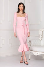 La Dolce Vita Powder Pink Midi Dress.