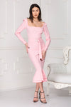 La dolce vita midi dress.