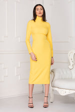 Yellow Spring Midi dress.