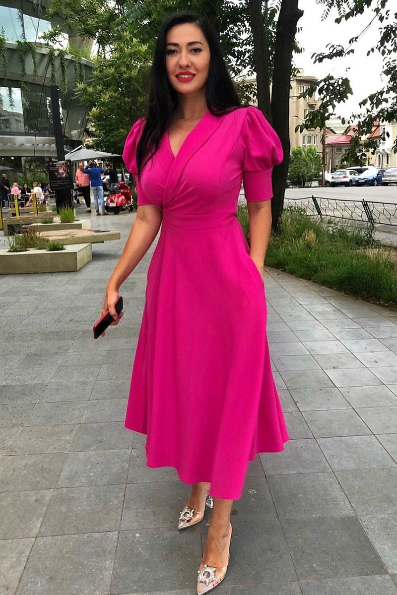 Angelina Hotpink Dress