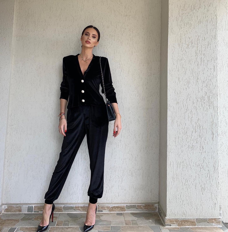 Alyna Velvet Tracksuit