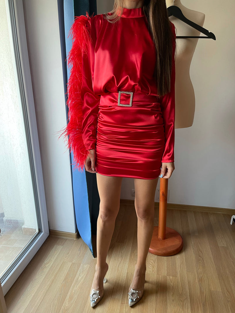 Nadine Feathers Dress