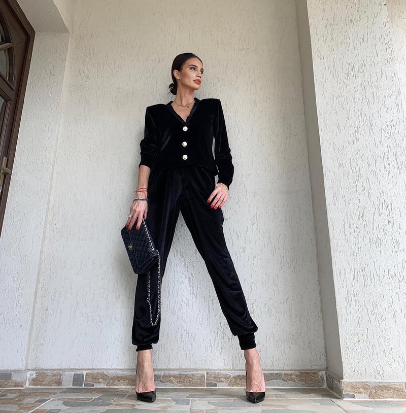 Alyna Velvet Tracksuit