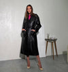 Anisia Leather Trench