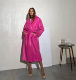 Anisia Leather Trench